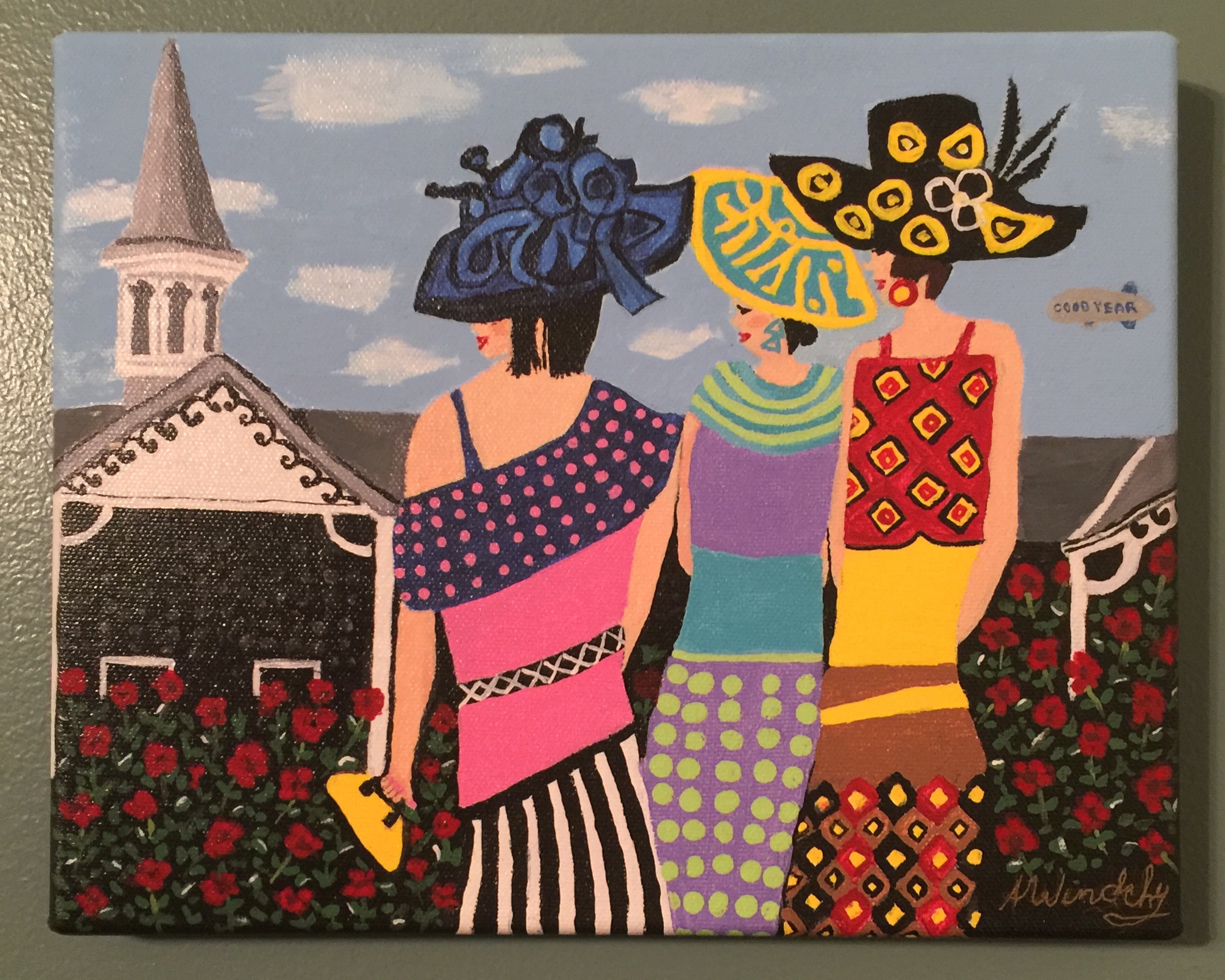 Ladies Day at Downs Giclee unframed
