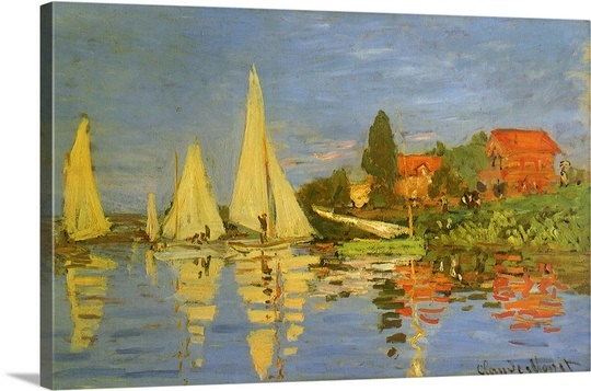 Monet's Regatta at argenteuil orig. picture