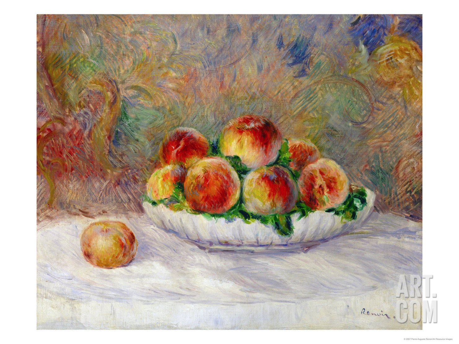 Renoir Bowl of Peaches Renoir