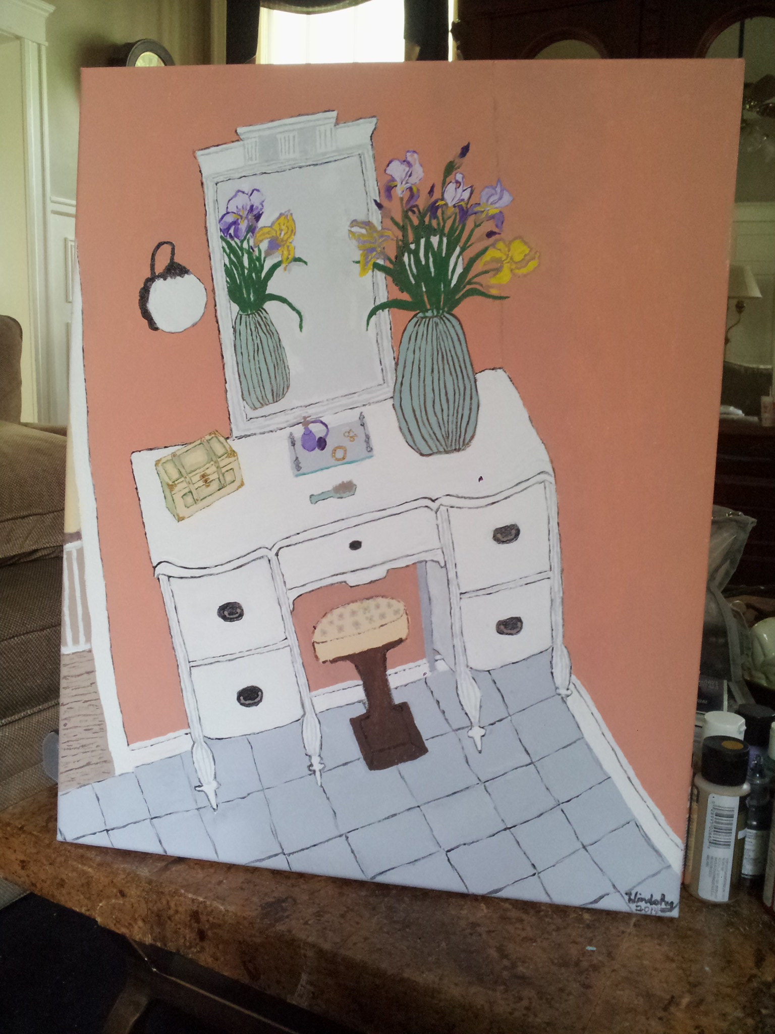 Billy's Bathroom acrylic 05-14