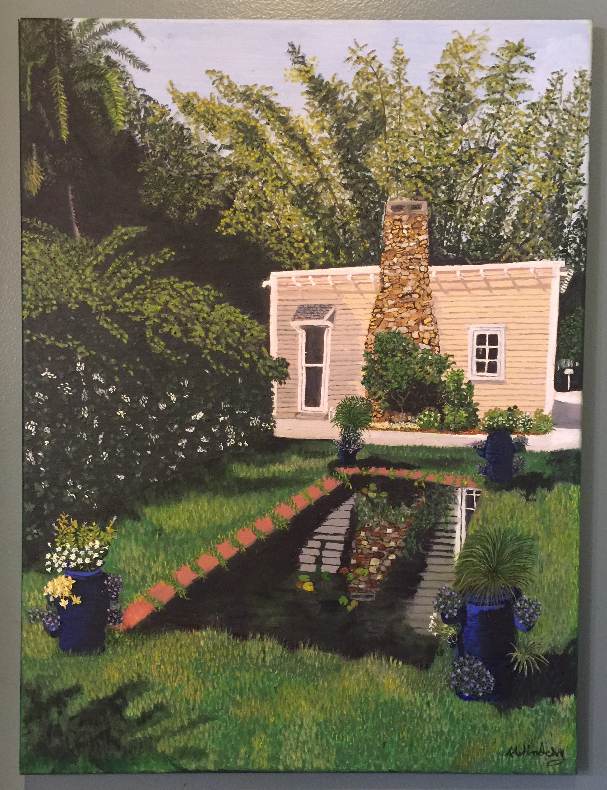 Ford Edison Estate 18x24 Oil on Canvas painting unframed