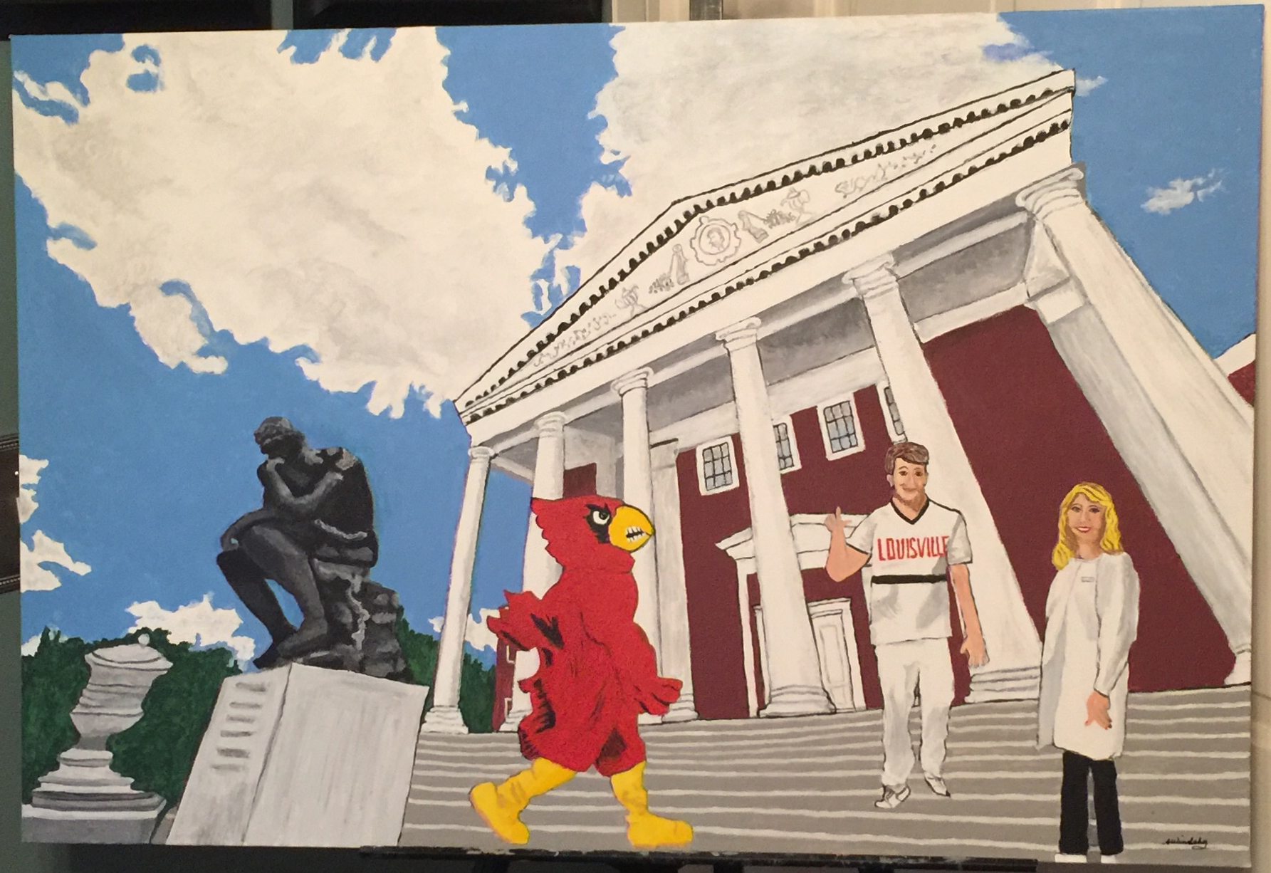 Tradition, Critical Thingking, Cardinal Spirit, Student and Alumnus Acryl 12-2017